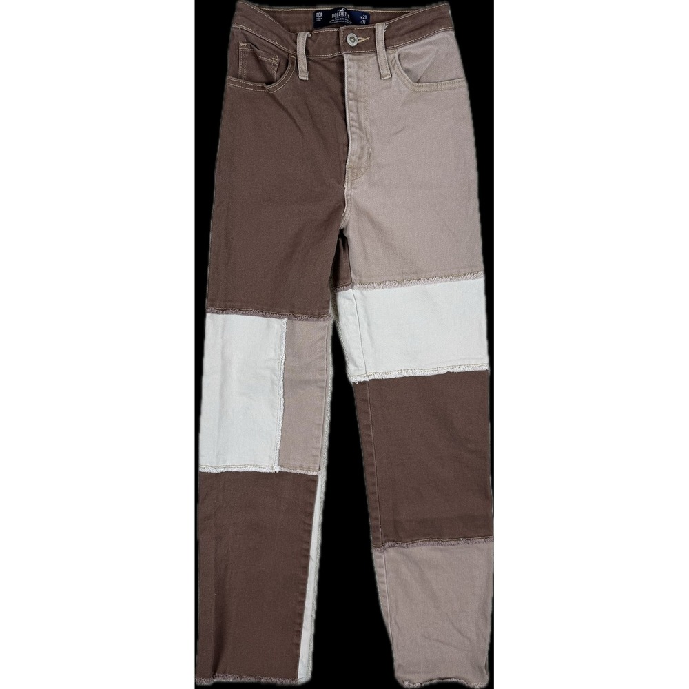 HOLLISTER Women's Ultra High Rise Dads Jean Brown Sz 00R 23x31 (Act 21x28) #1550